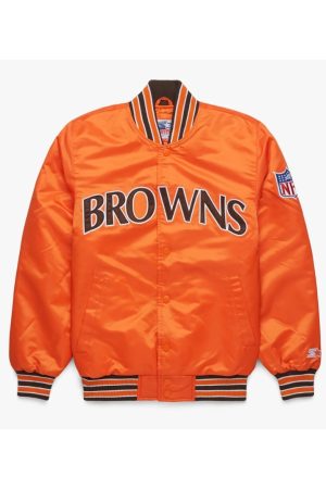 Starter Nfl Browns Satin Varsity Jacket