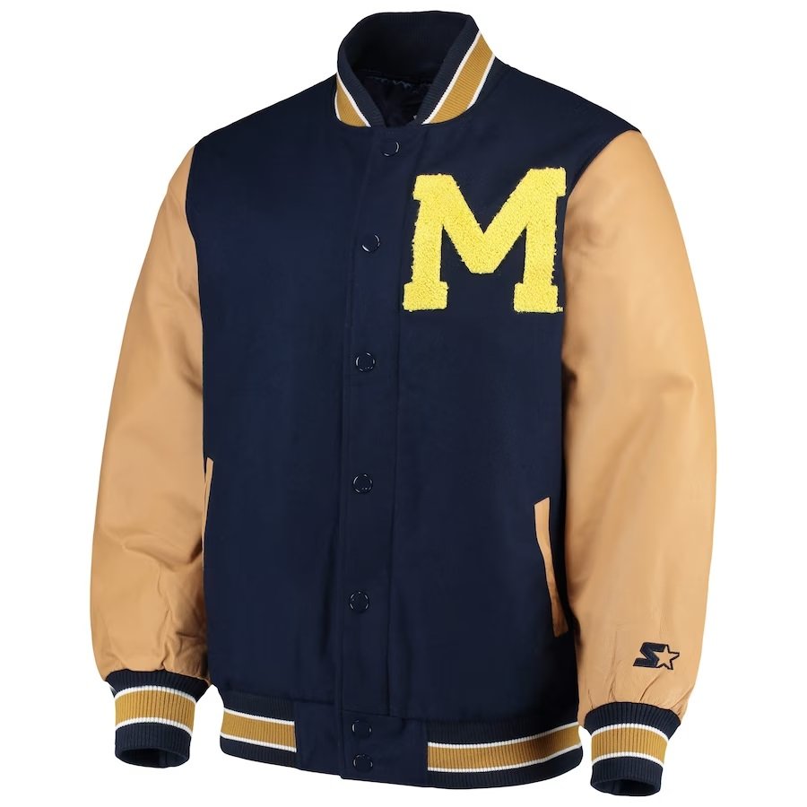University Of Michigan Letterman Varsity Jacket 2 University Of Michigan Letterman Varsity Jacket - Image 2