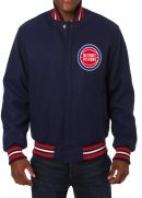Varsity Detroit Pistons Navy Blue Wool Jacket