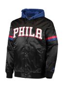 Varsity Philadelphia 76ers Full-Snap Hoodie Jacket
