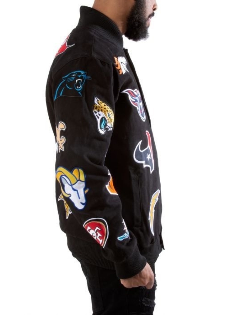 Carl Banks Nfl Jacket With All Team Logos 4 carl-banks-nfl-all-team-logos-jacket