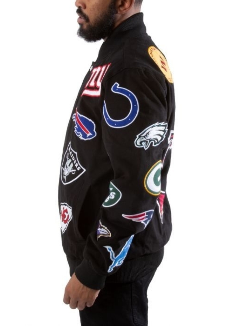 Carl Banks Nfl Jacket With All Team Logos 3 carl-banks-nfl-full-team-logos-jacket