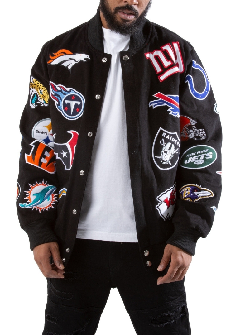Carl Banks Nfl Jacket With All Team Logos 2 carl-banks-nfl-jacket-all-team-logos