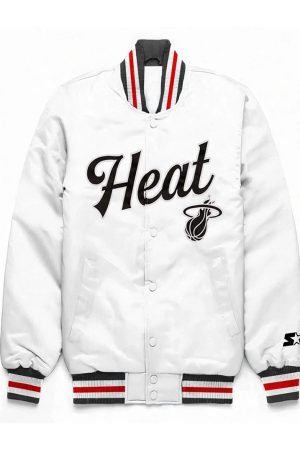 Miami Heat Exclusive White Satin Jacket