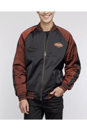 Harley Davidson 120th Anniversary Satin Varsity Jacket
