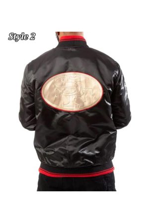 San Francisco 49ers Starter Satin Black Jacket