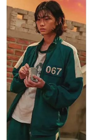 067 Ji-Yeong Squid Game Green Track Jacket