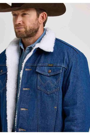 Western Sherpa Lined Denim Jacket