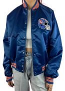 90’s Denver Broncos Blue Satin Jacket