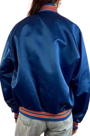 90’s Denver Broncos Blue Satin Jacket