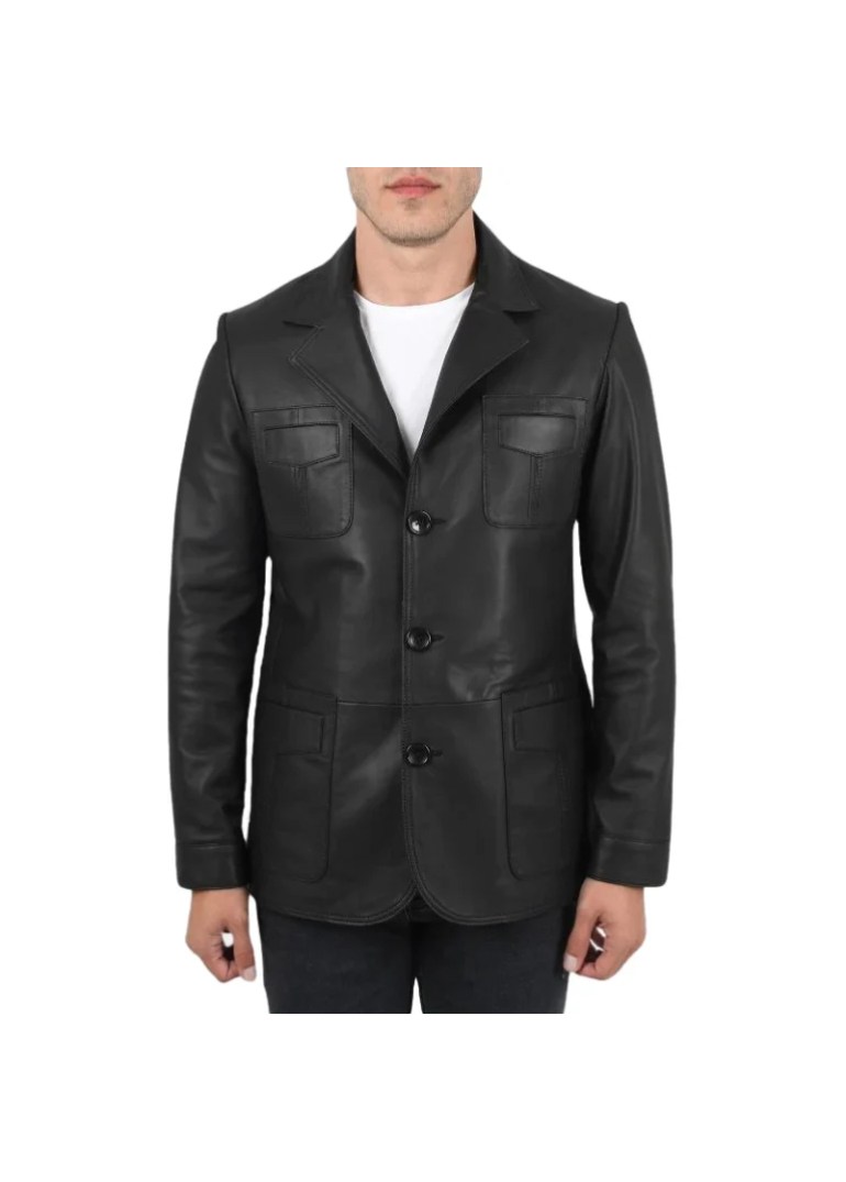 Black-Mens-Leather-Blazer-Front-768x768
