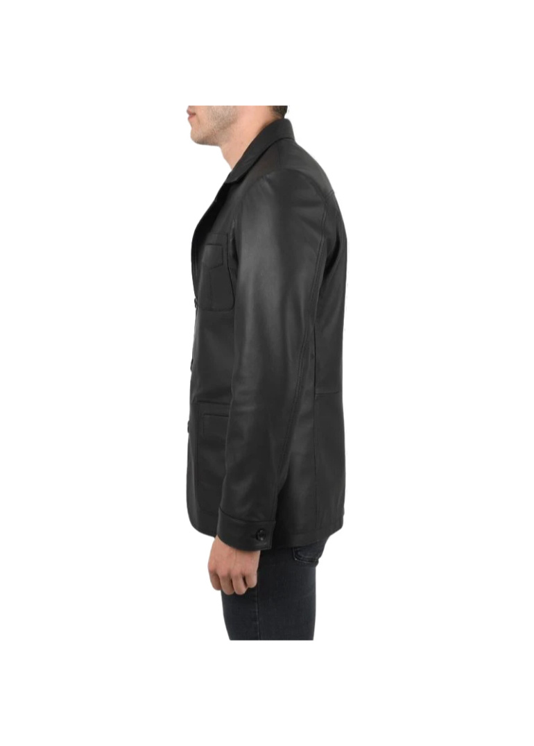 Black-Mens-Leather-Blazer-Right