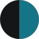 Black and Teal