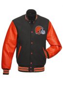 Cleveland Browns Grey and Orange Jacket