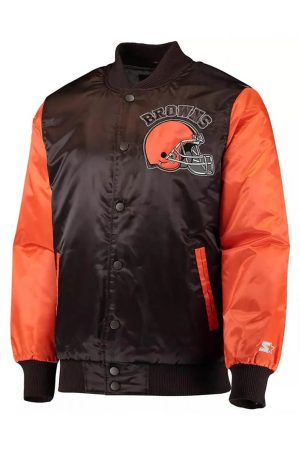 Cleveland Browns Locker Room Throwback Satin Jacket