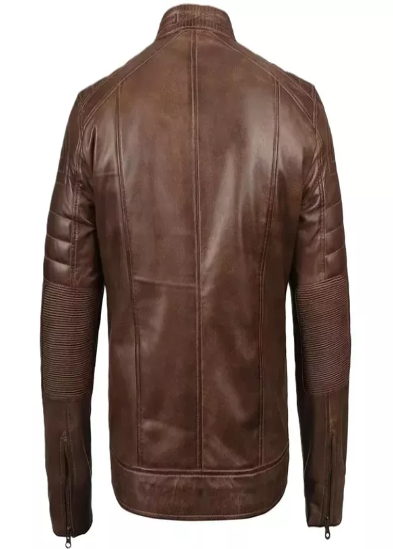 Dark Brown Leather Biker Jacket Mens 2 Dark-Brown-Leather-Biker-Jacket-Mens-Back