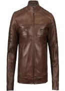 Dark-Brown-Leather-Biker-Jacket-Mens-Front