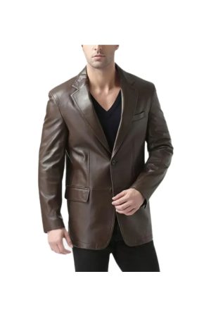 Dark-Brown-Leather-Blazer-Front-768x768
