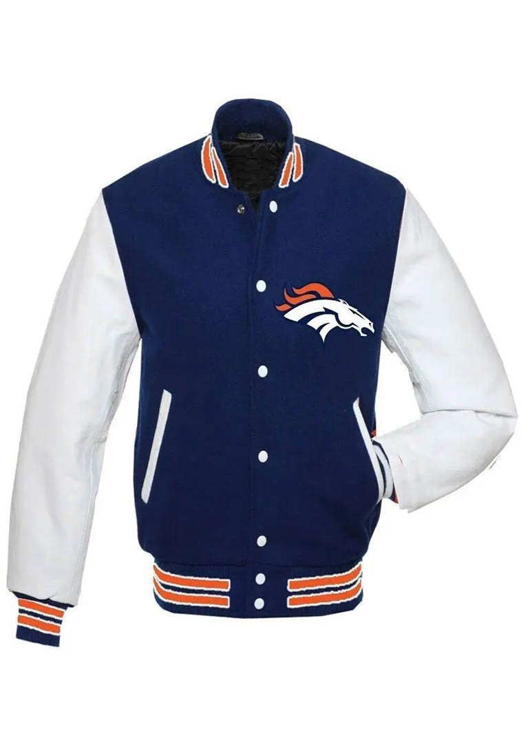 Denver Broncos Varsity Jacket 3 Denver Broncos Varsity Jacket