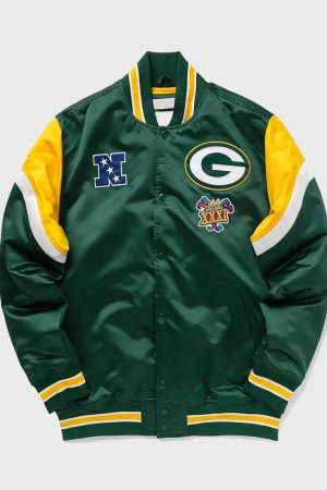 Green Bay Packers Heavyweight Green Satin Jacket