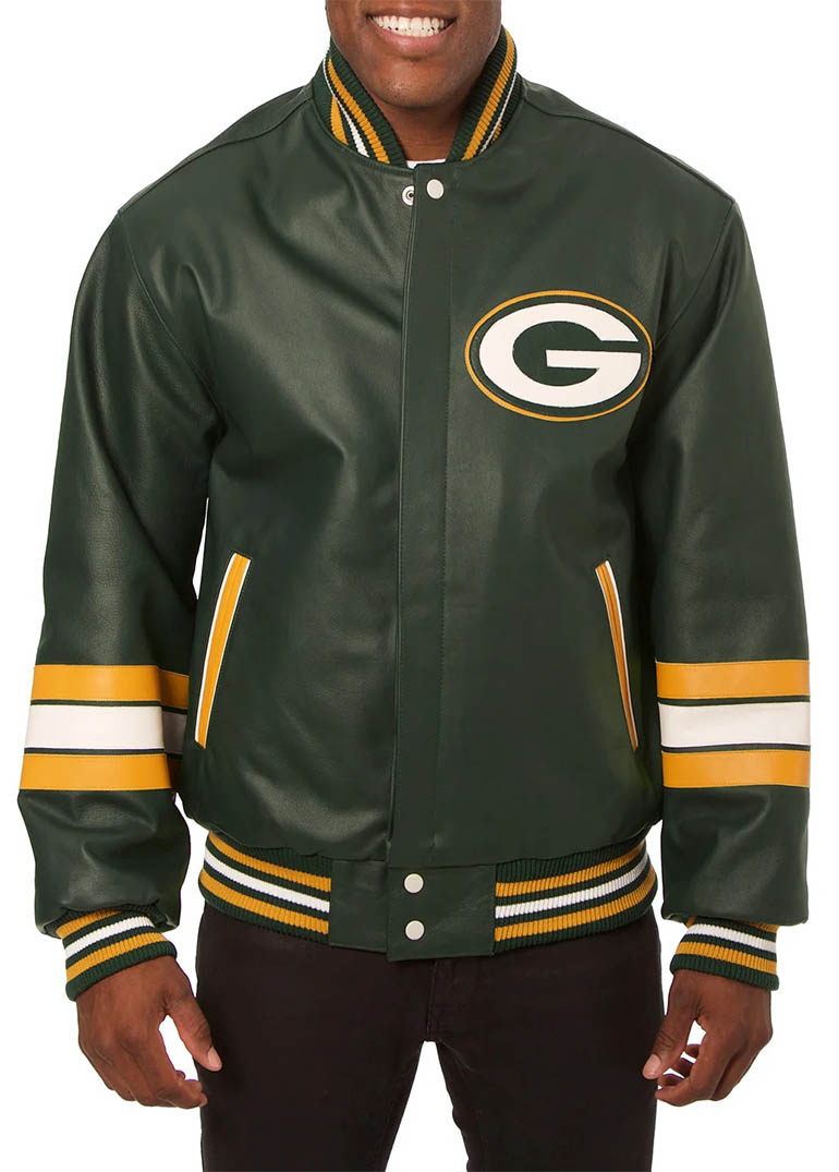 Green Bay Packers Leather Jacket 1 Green Bay Packers Leather Jacket