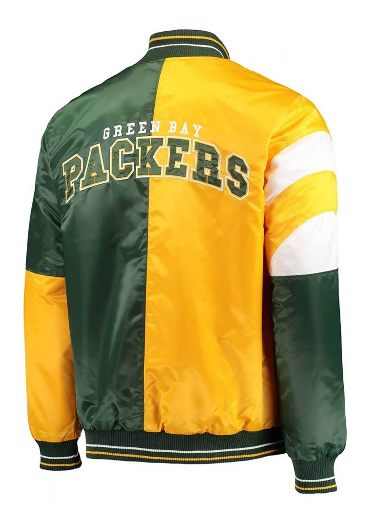 Green Bay Packers Leader Satin Full-Snap Jacket 2 Green Bay Packers Leader Satin Full-Snap Jacket