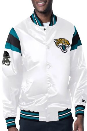 acksonville Jaguars Midweight Satin Jacket
