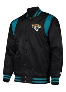 Jacksonville Jaguars Teal and Satin Jacket