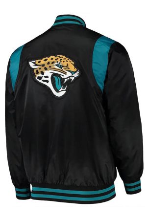Jacksonville Jaguars Teal and Satin Jacket