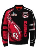 Kansas City Chiefs Black And Red Bomber Jacket