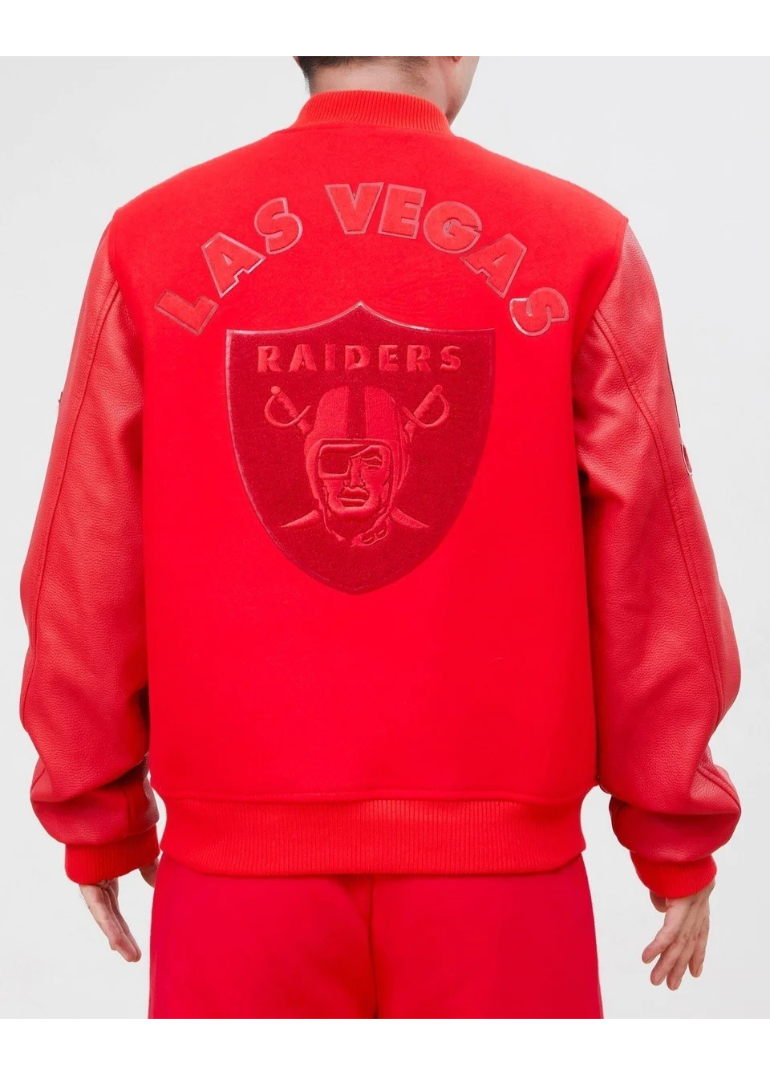 Las Vegas Raiders Classic Triple Red Wool Varsity Jacket 2 Las-Vegas-Raiders-Classic-Triple-Red-Varsity-Jacket