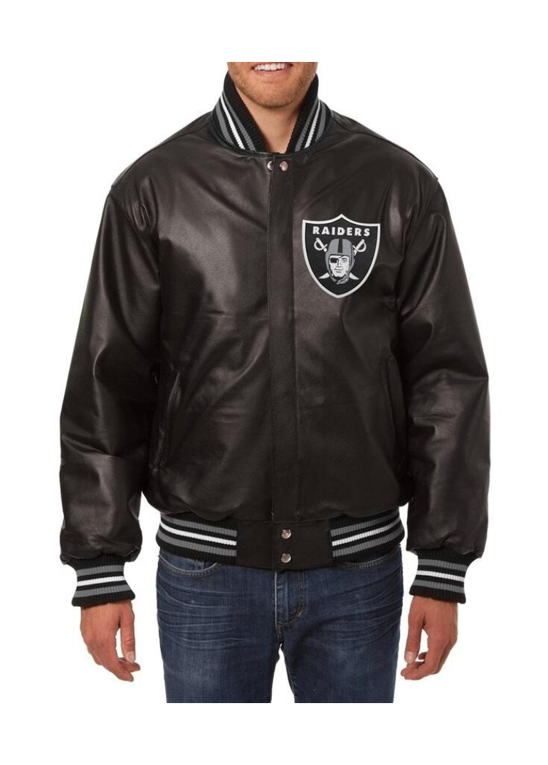 Las Vegas Raiders Jh Design Varsity Leather Jacket 1 Las-Vegas-Raiders-Jh-Design-Varsity-Leather-Jacket