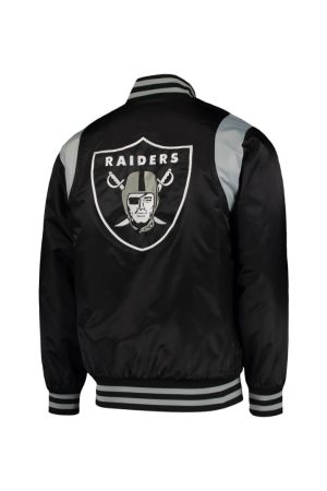 Las Vegas Raiders Prime Time Varsity Satin Jacket