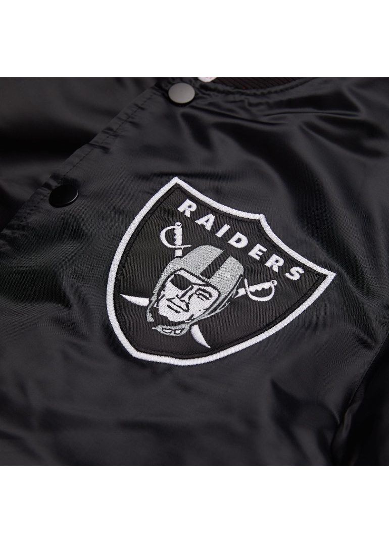 Las Vegas Raiders Striped Black Satin Jacket 3 Las-Vegas-Raiders-Striped-Black-Satin-Jacketss