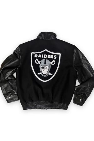 Las Vegas Raiders Varsity Wool & Leather Jacket