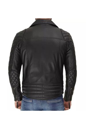 Leather Motorcycle Jacket Mens