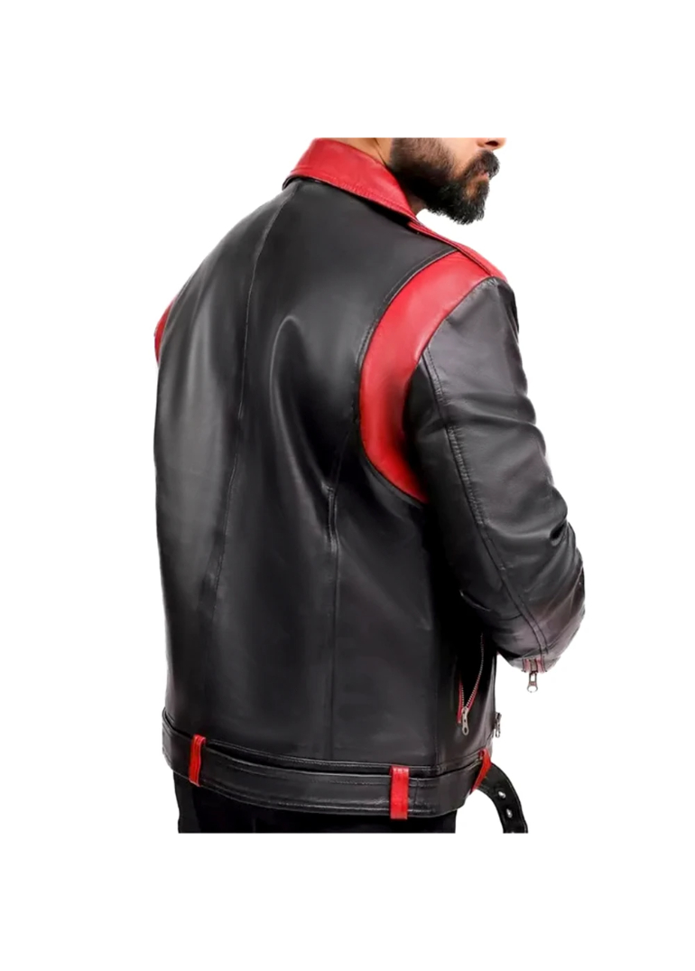 Black And Red Leather Jacket 3 Mens-Black-And-Red-Biker-Leather-Jacket