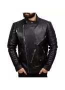 Mens-Black-Leather-Motorcycle-Jacket-Front