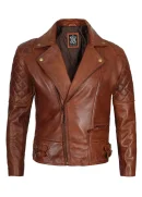 Mens-Brown-Moto-Leather-Jacket