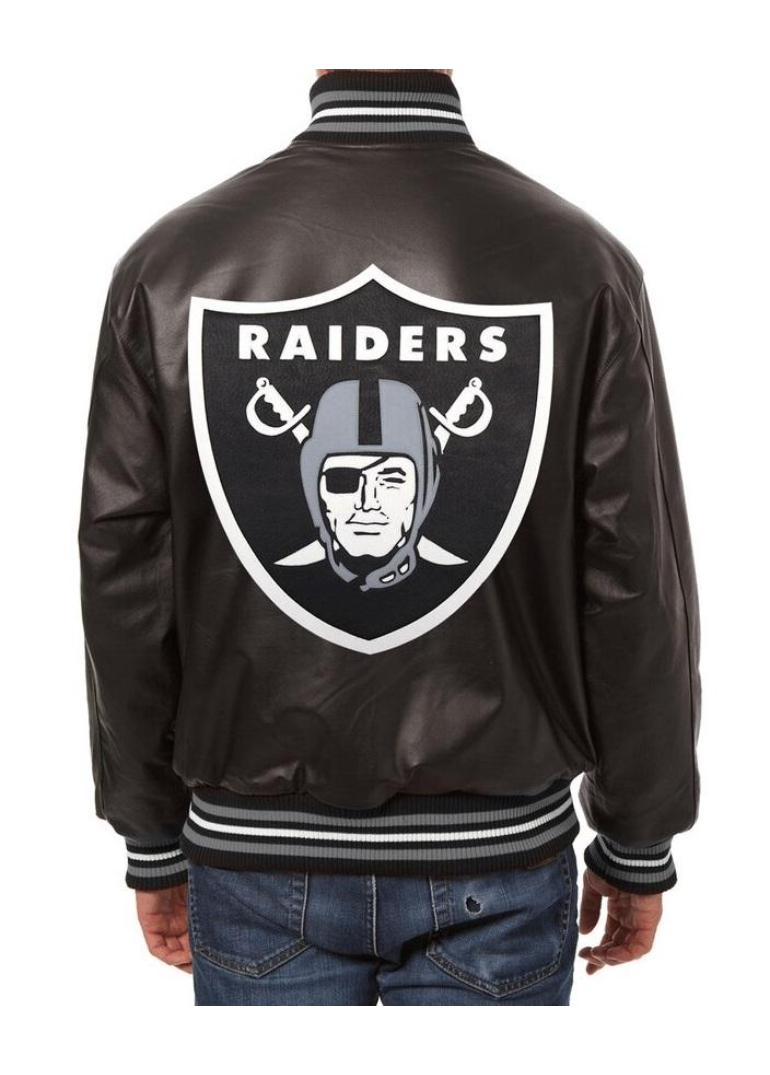Las Vegas Raiders Jh Design Varsity Leather Jacket 2 Mens-Las-Vegas-Raiders-Jh-Design-Varsity-Bomber-Leather-Jacket