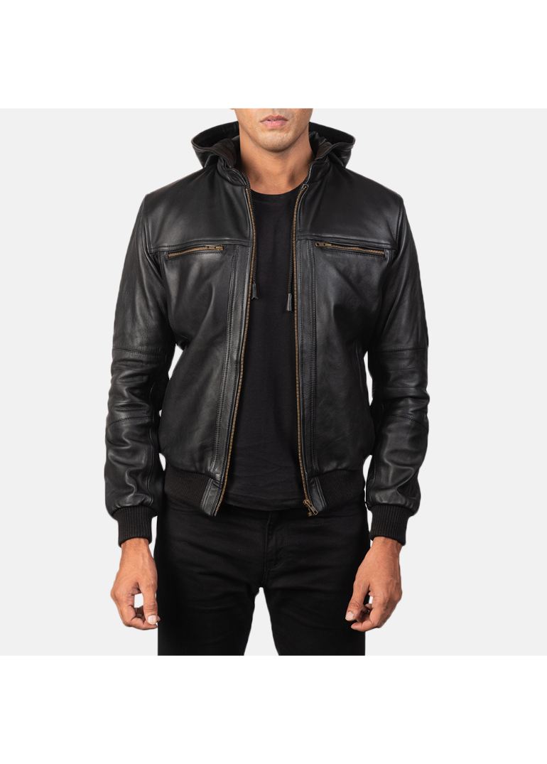 Bomber Black Leather Jacket 1 Men's+Bouncer+Biz+Black+Leather+Bomber+Jacket5863-4-1568466324229