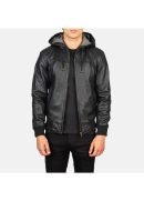 Men's+Nintenzo+Black+Hooded+Leather+Jacket+Open+Front-4-1634309153552