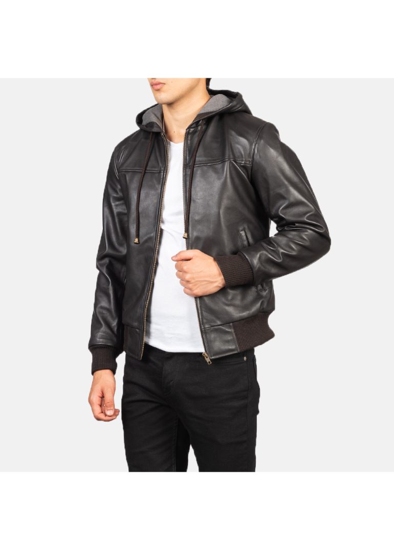 Leather Brown Hooded Bomber Jacket 3 Men's+Nintenzo+Brown+Hooded+Leather+Jacket-9-1634138007761