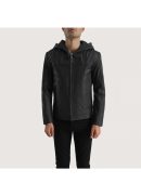 Men's+Spratt+Black+Hooded+Leather+Jacket+Close+Front-5-1700228942796