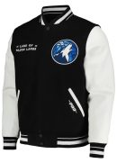 Minnesota Timberwolves City Edition Black Varsity Jacket