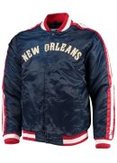 Navy The Offensive New Orleans Pelicans Satin Jacket