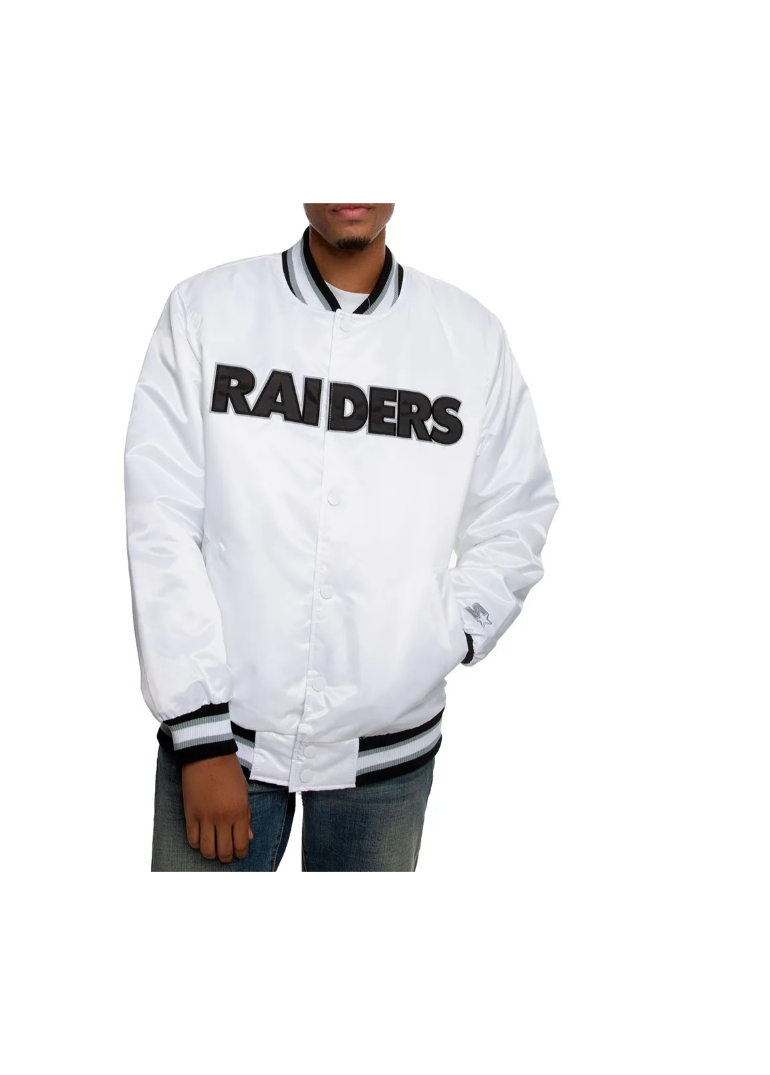 Oakland Raiders Satin Black and White Jacket 3 Oakland-Raiders-Satin-Black-and-White-Jackets-9