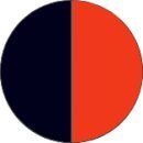 Orange and navy Blue