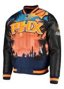 Phoenix Suns Black Bomber Varsity Full-Zip Jacket