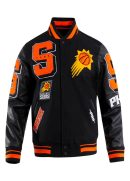 Phoenix Suns Mash Up Logo Wool Varsity Jacket